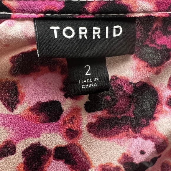 Torrid Peplum Georgette Tie-Front Cami (Size 2) - Picture 5 of 6